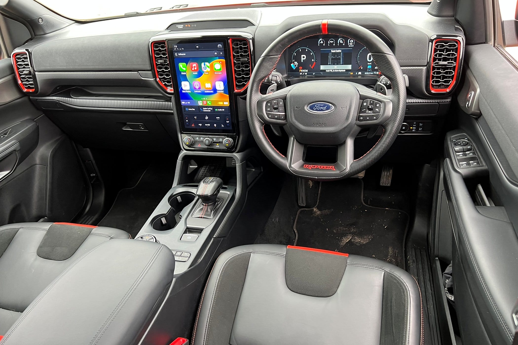 Ford Ranger Raptor 2023 front interior