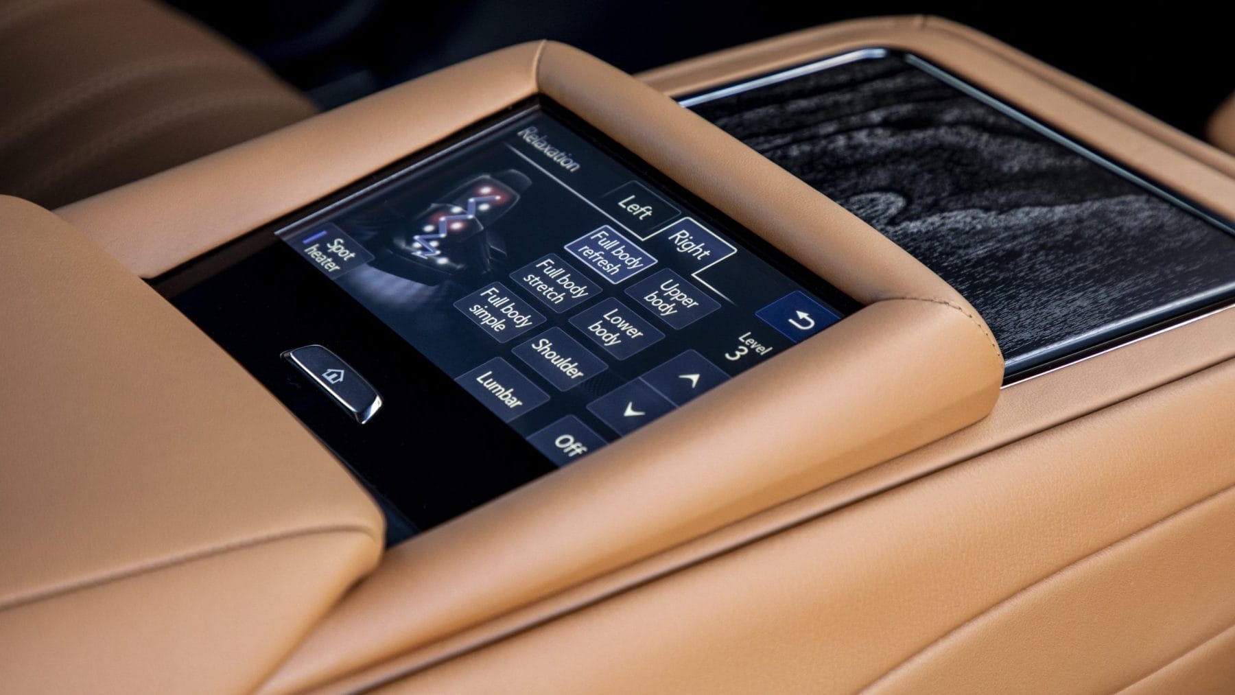 "Lexus LS 500h Sports Luxury with Ochre trim and Laser Cut ornamentation"