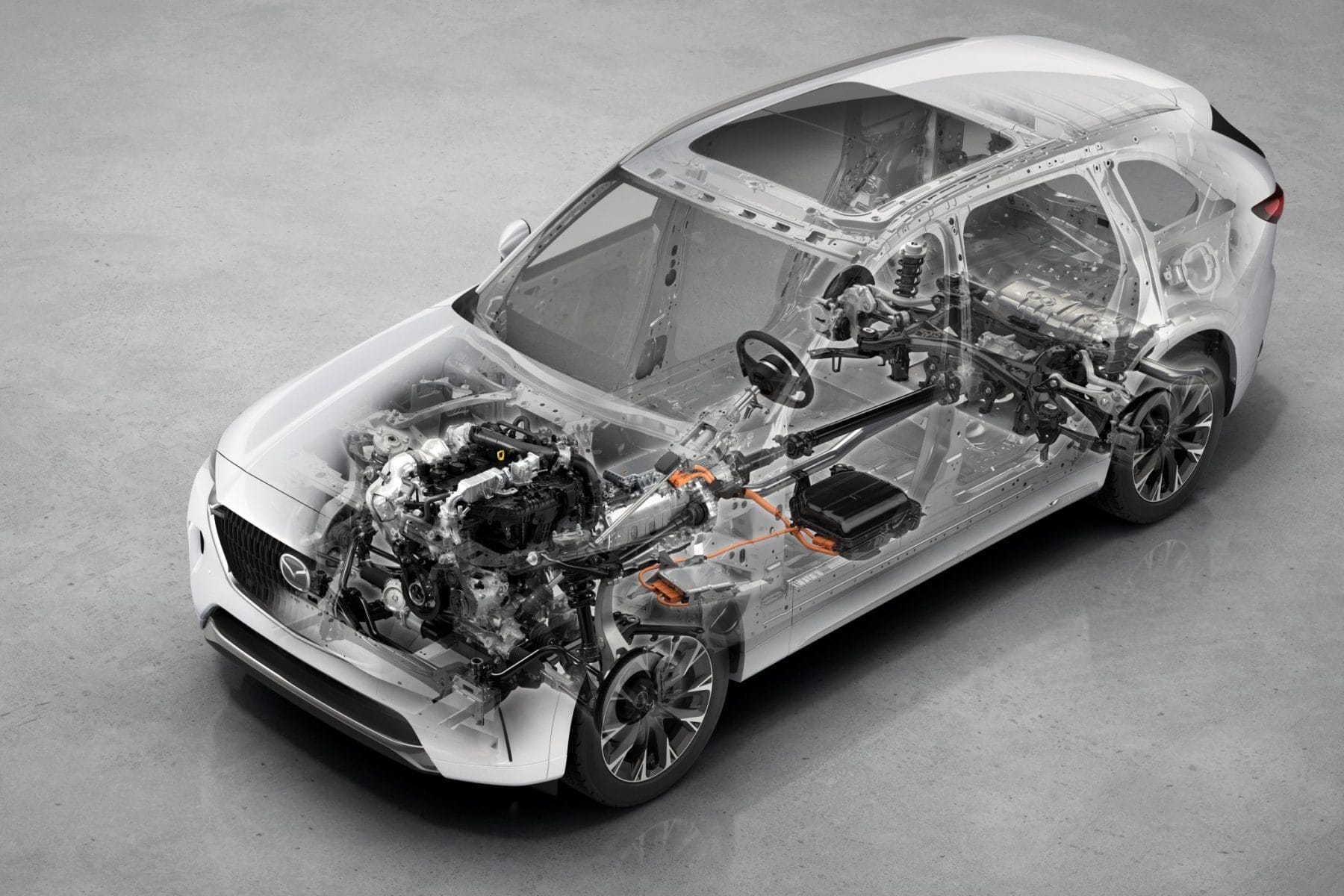 Mazda CX-90 MHEV see-through