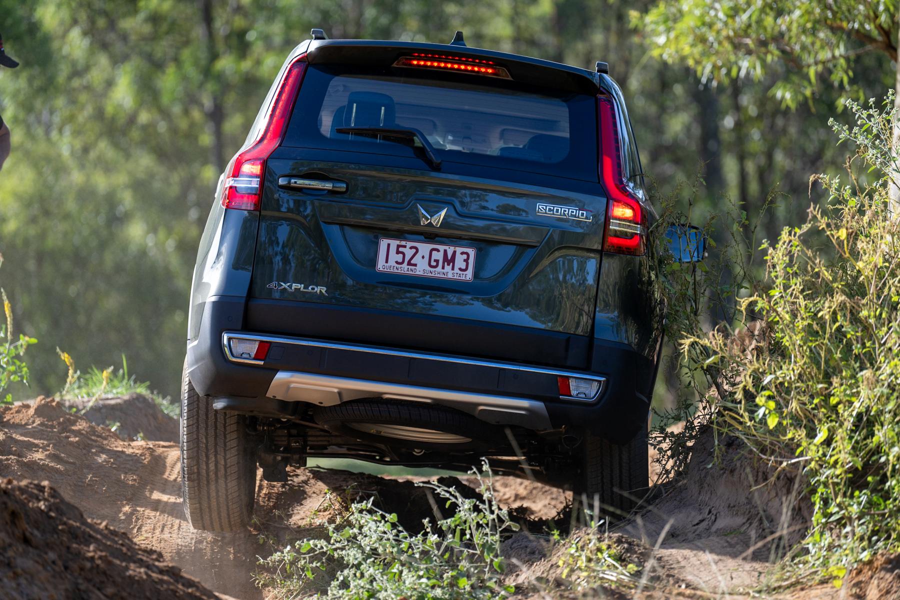 2023 Mahindra Scorpio Interior rear 4WD on track