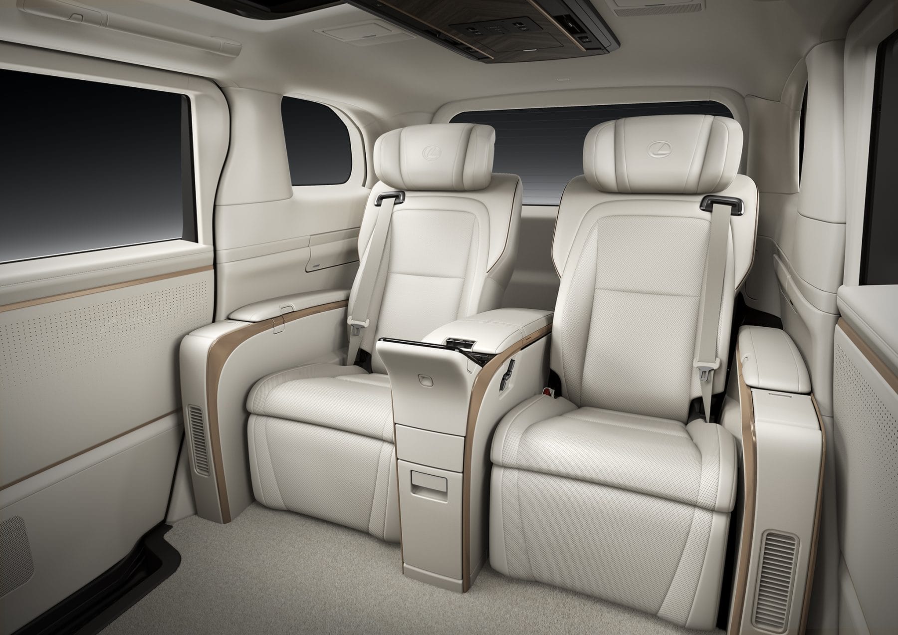 Lexus LM rear seats