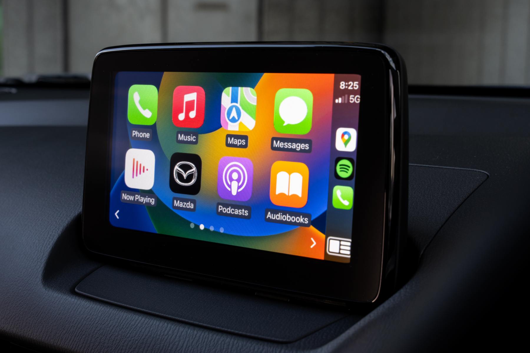 2023 Mazda2 Evolve Soul Red Crystal central screen apple carplay