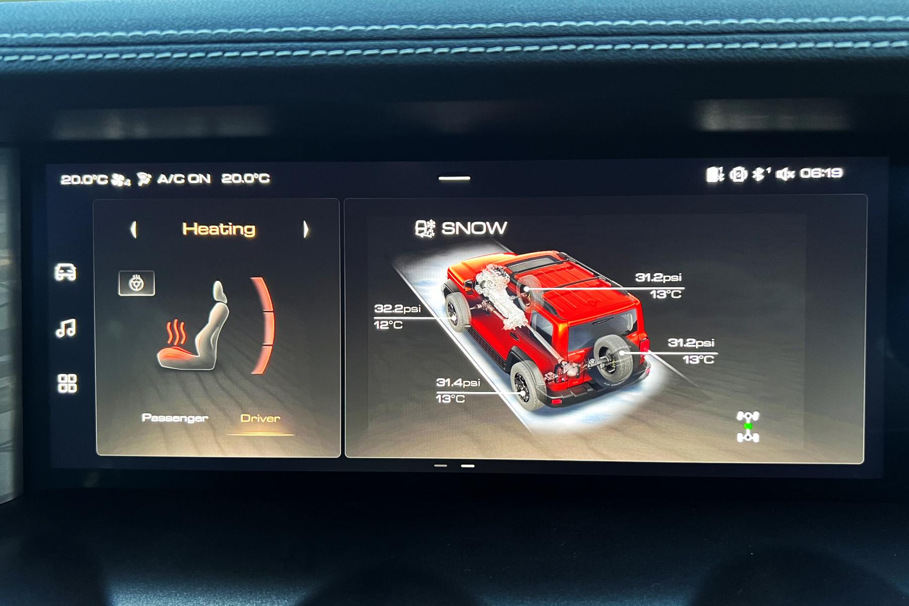 GWM Tank 300 Ultra 4WD central screen 4