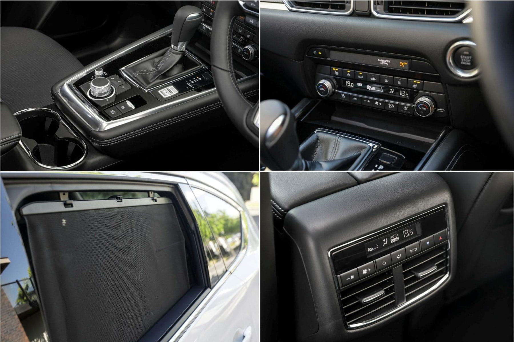 Mazda CX-8 Asaki interior features collage