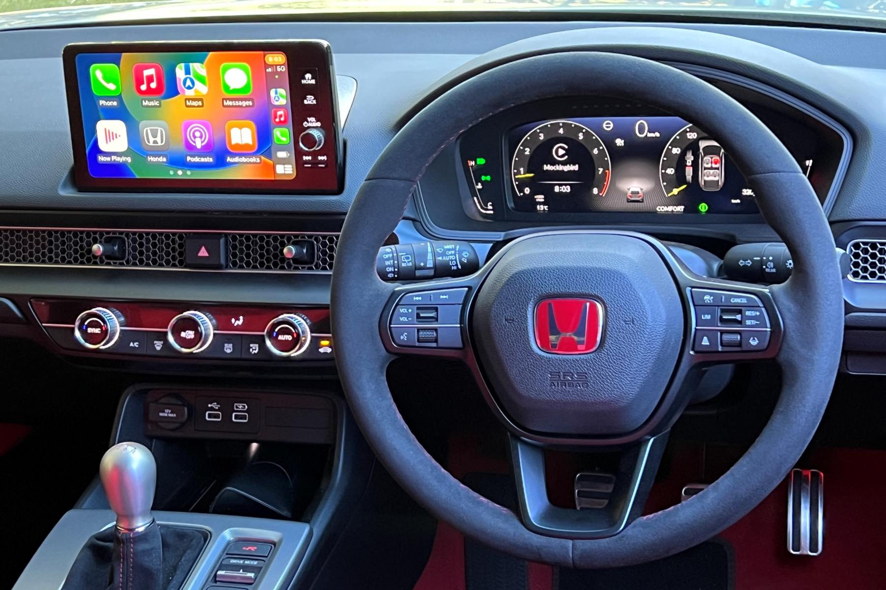 2023 Honda Civic Type R drivers view of dash