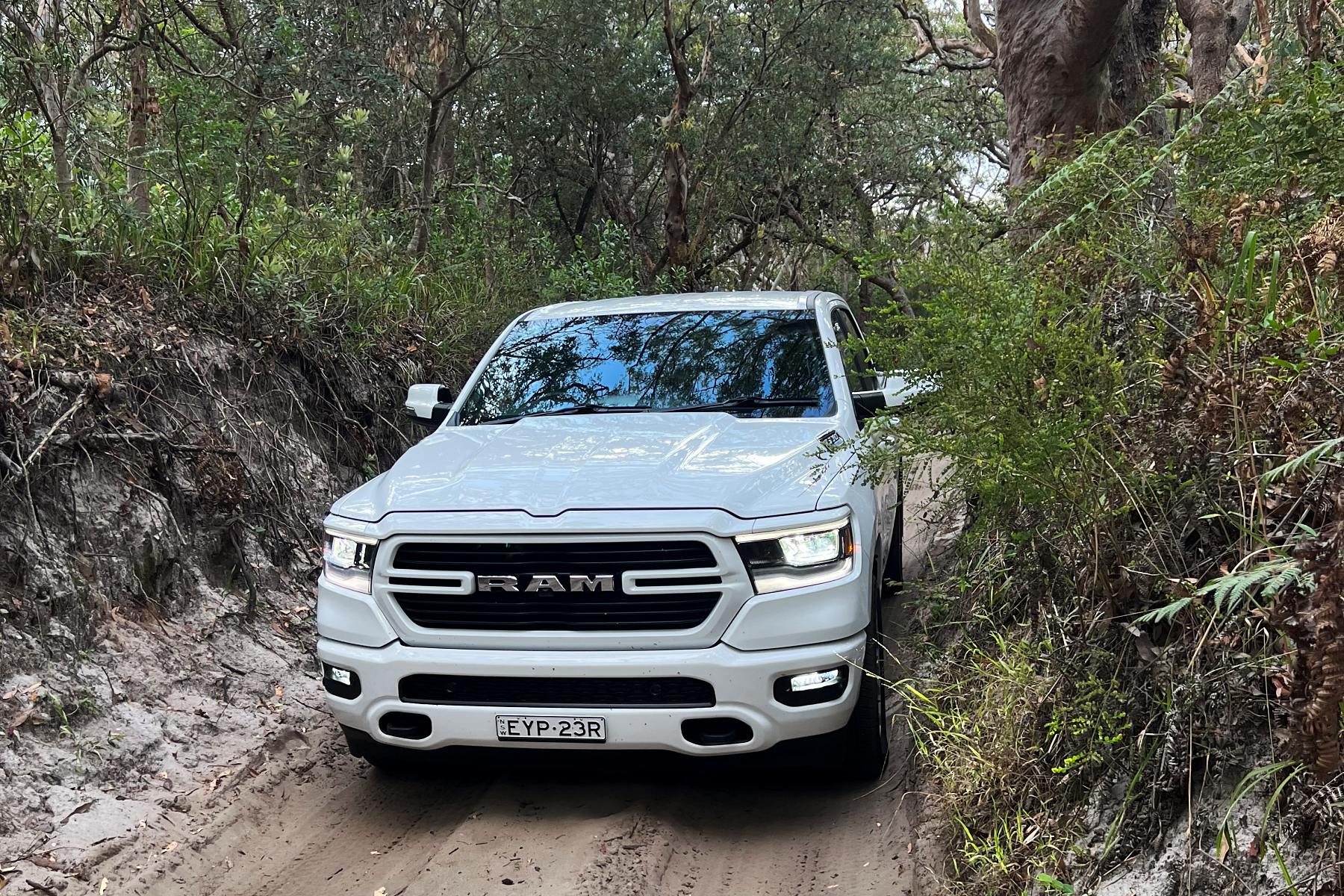 RAM 1500 Laramie Sport Front bonnet grill 6