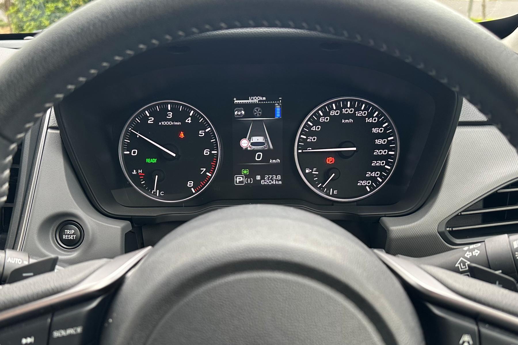 Subaru Crosstrek Hybrid S interior front drivers instruments 2