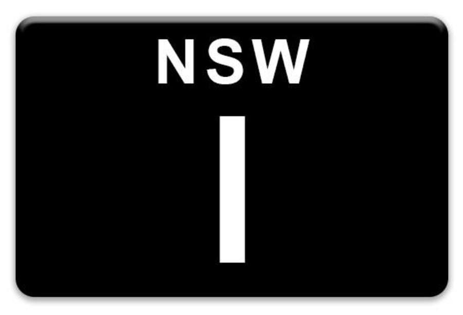 NSW No 1 plate