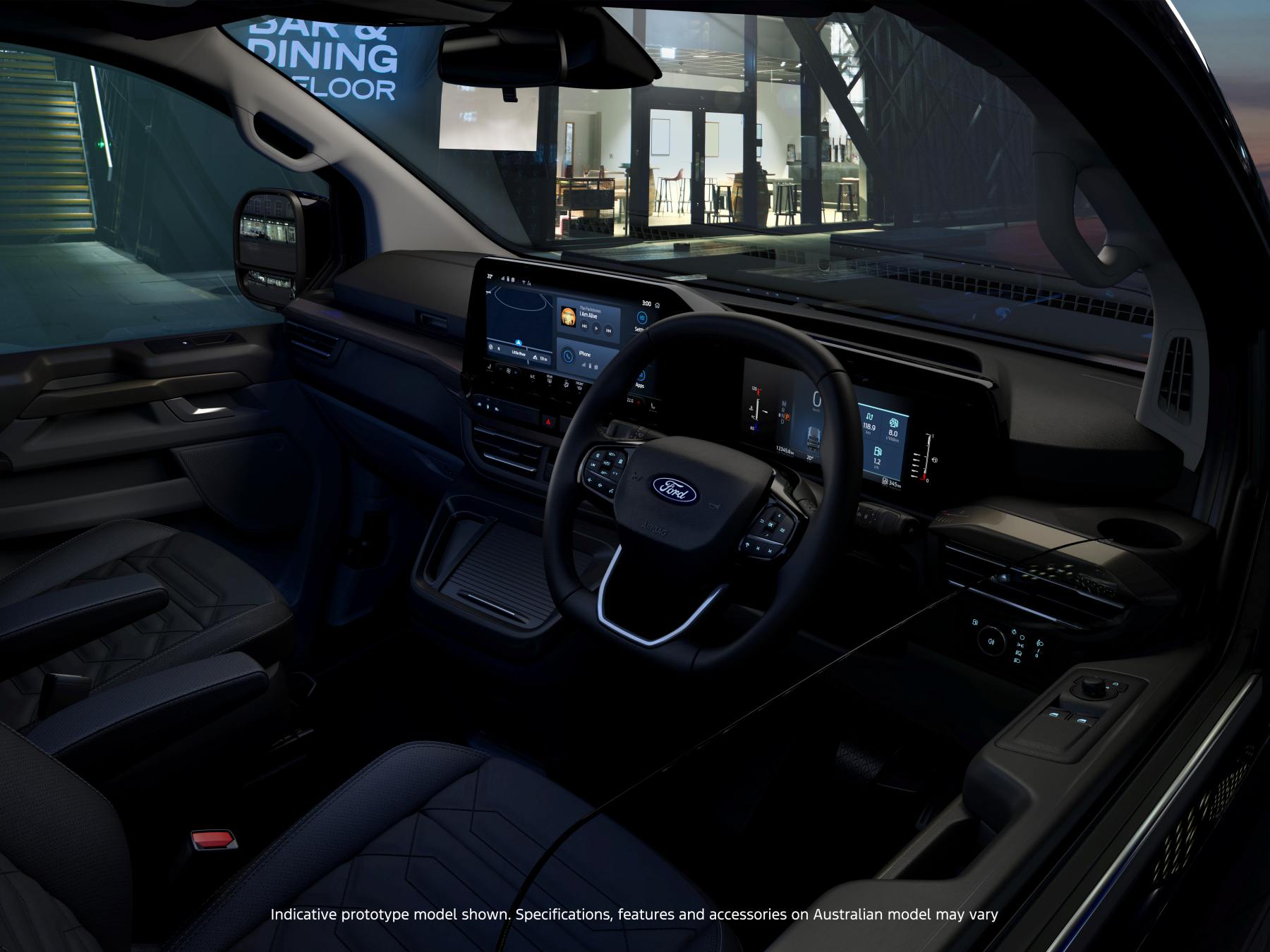 Ford Tourneo TitaniumX internal front layout 1