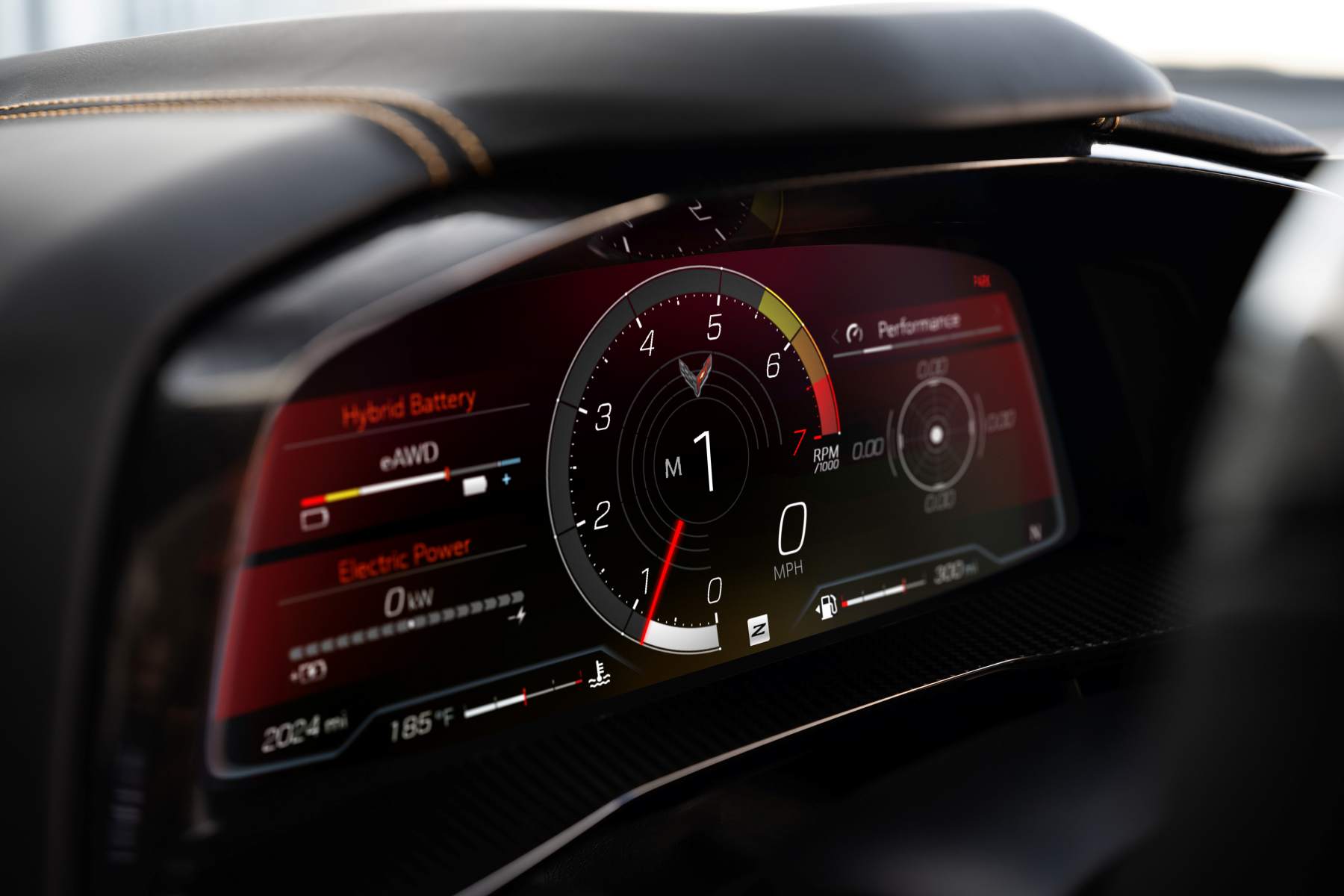 2024 Chevrolet Corvette e-ray-3lz front interior drivers instruments 2