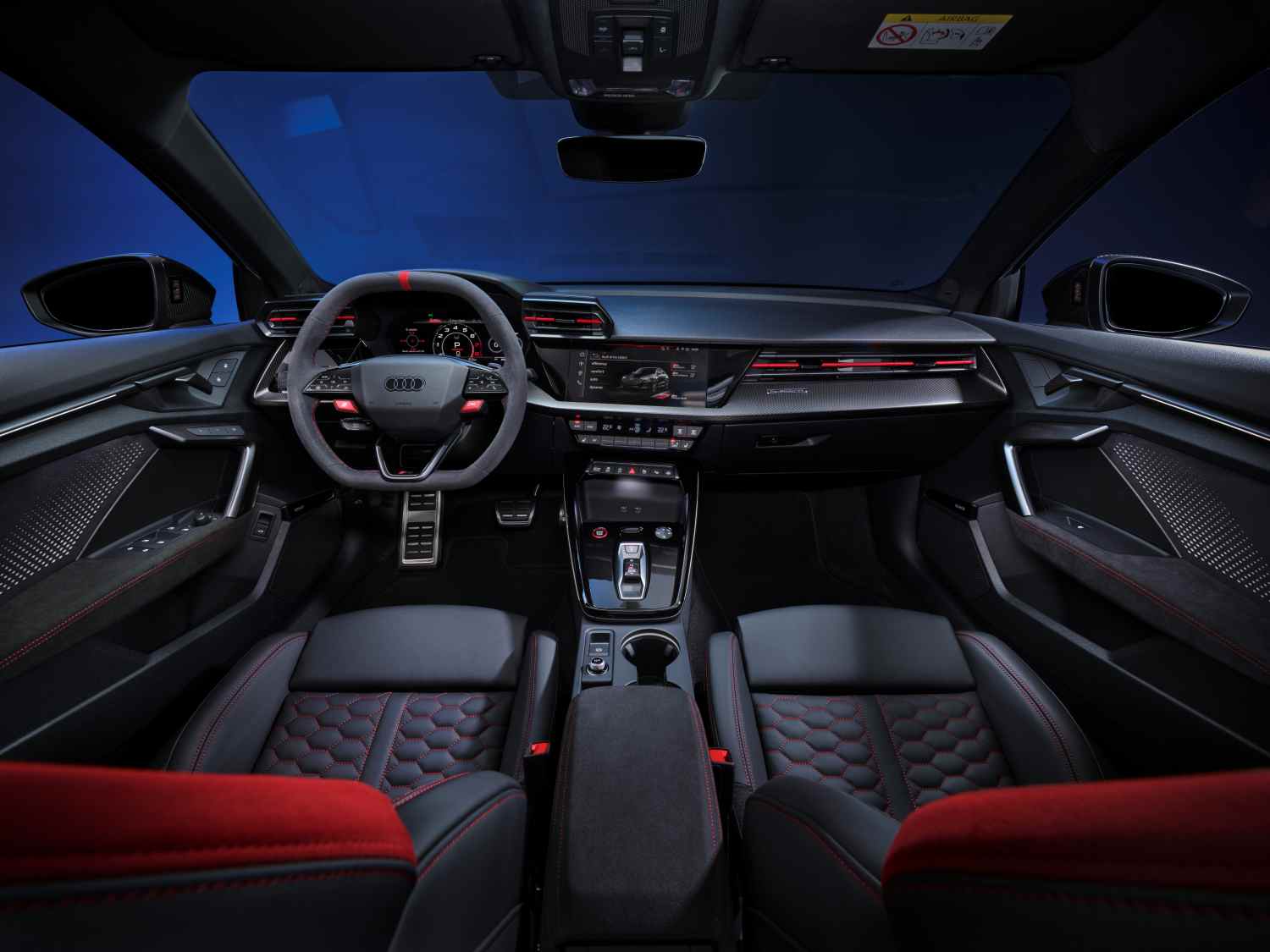 Audi RS3 Sedan and Sportback interior front seats 2