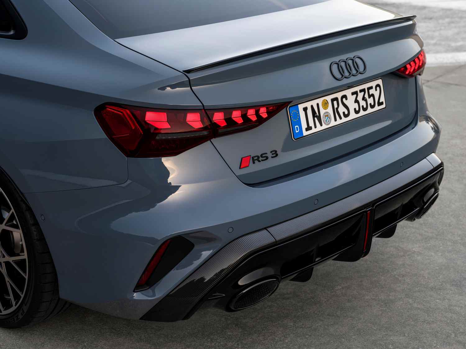 Audi RS 3 Sedan and Sportback rear exhaust 1